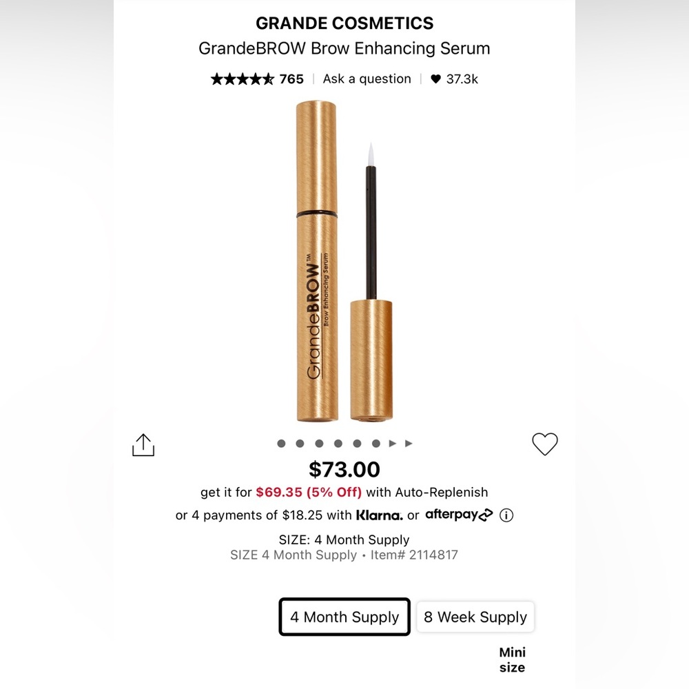 Grande Cosmetics GrandeBrow Brow Enhancing Serum